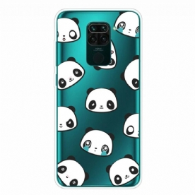 Hoesje voor Xiaomi Redmi Note 9 Sentimentele Panda's