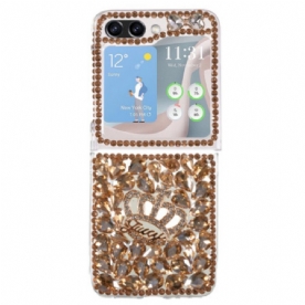 Case Hoesje Samsung Galaxy Z Flip 5 Telefoonhoesje Kroonbedels