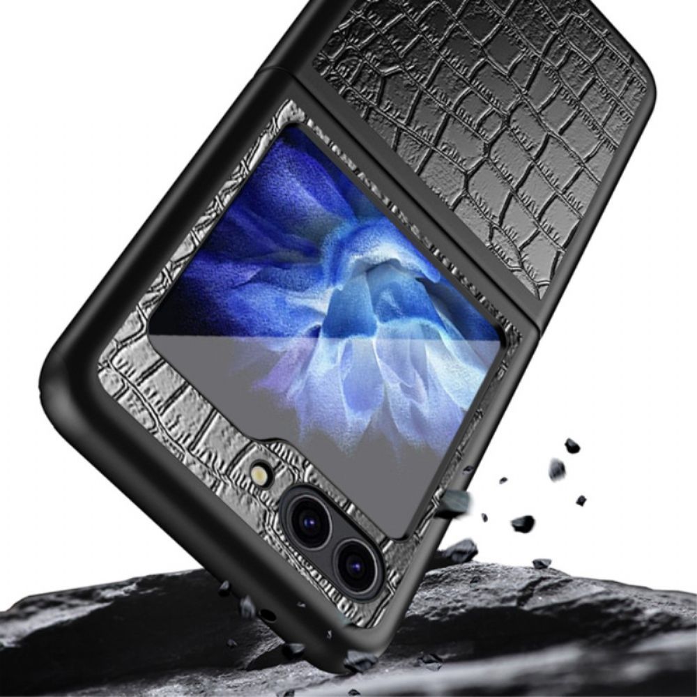 Hoesje Samsung Galaxy Z Flip 5 Krokodilstijl Bescherming Hoesje