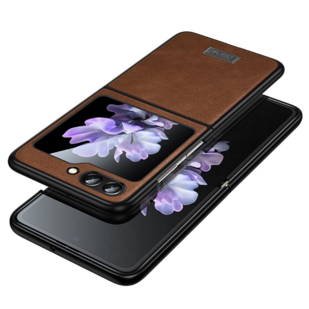 Hoesje Samsung Galaxy Z Flip 5 Kunstleer Sulada Bescherming Hoesje