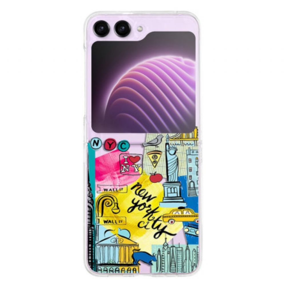 Hoesje Samsung Galaxy Z Flip 5 Transparant New York