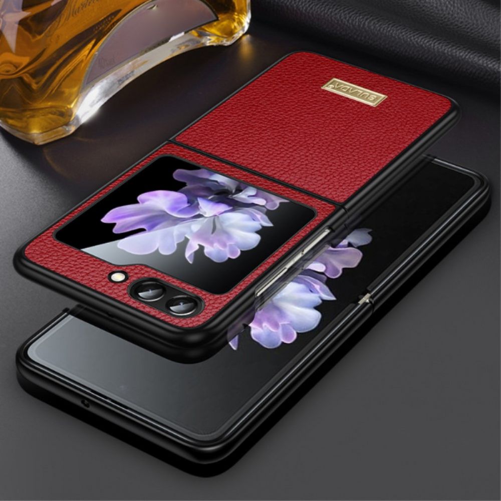 Hoesje Voor Samsung Galaxy Z Flip 5 Sulada Ledereffect