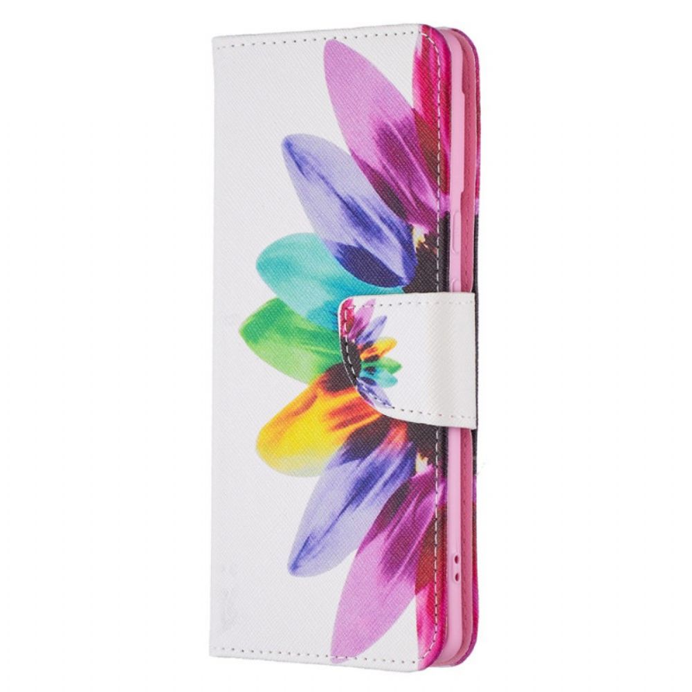 Bescherming Hoesje voor Google Pixel 6 Pro Folio-hoesje Aquarel Bloem