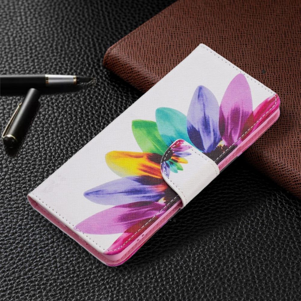 Bescherming Hoesje voor Google Pixel 6 Pro Folio-hoesje Aquarel Bloem