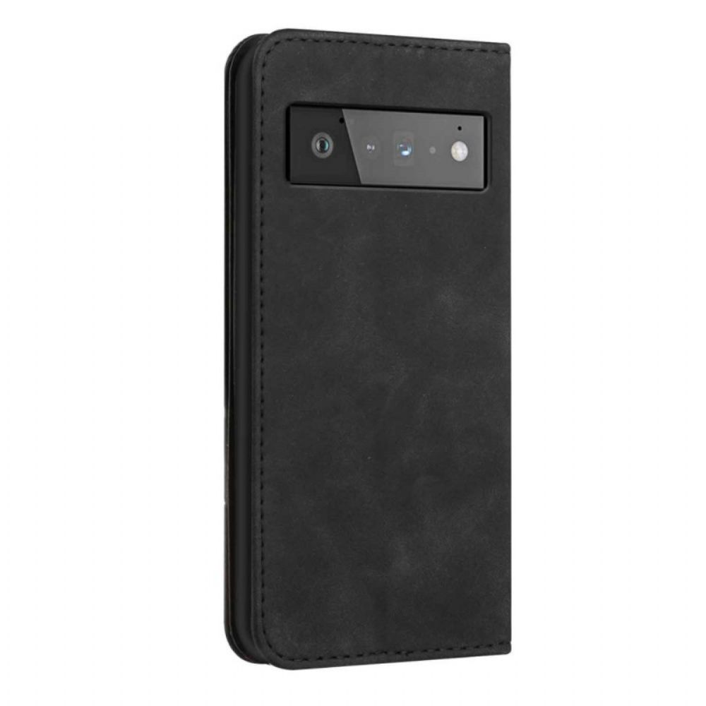 Bescherming Hoesje voor Google Pixel 6 Pro Folio-hoesje S-design Lederen Stijl