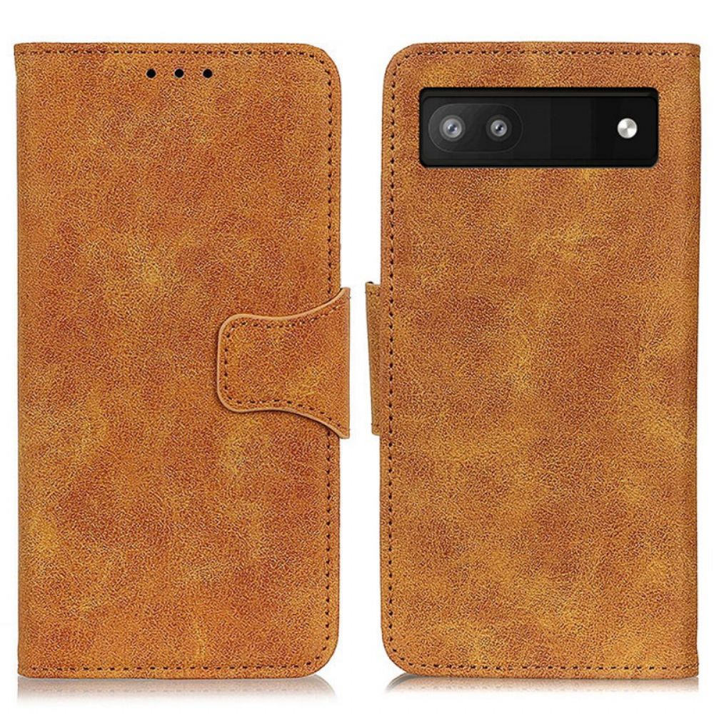 Flip Case voor Google Pixel 6 Pro Vintage Splitleer