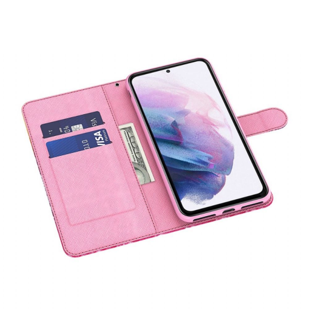 Flip Case voor Google Pixel 6 Pro Vliegende Blauwe Vlinders