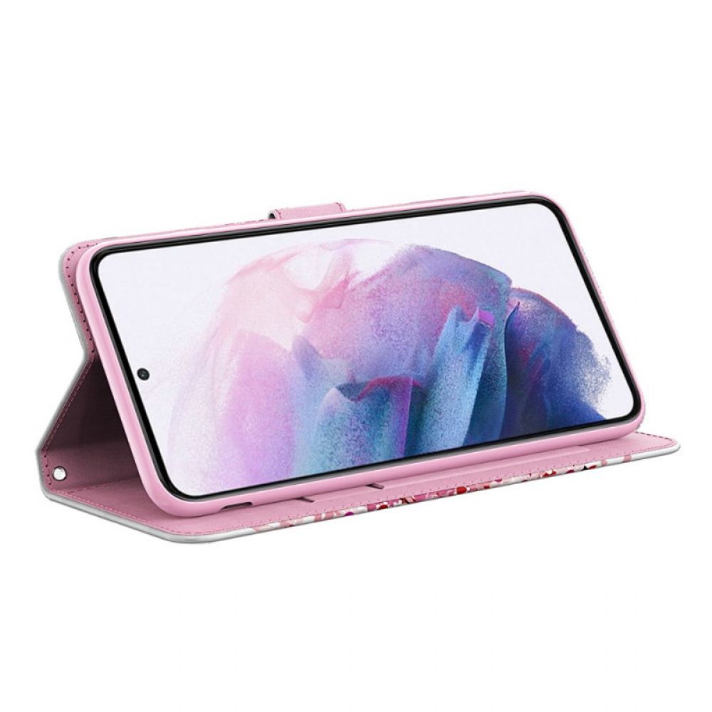 Flip Case voor Google Pixel 6 Pro Vliegende Blauwe Vlinders