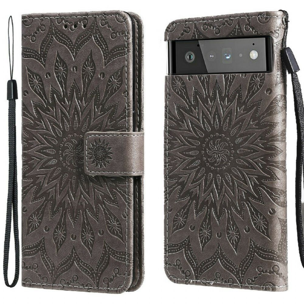 Flip Case voor Google Pixel 6 Pro Zonnebloem