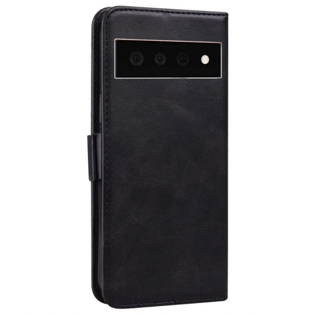 Folio-hoesje voor Google Pixel 6 Pro Flip Case Kat Dubbele Print Flap