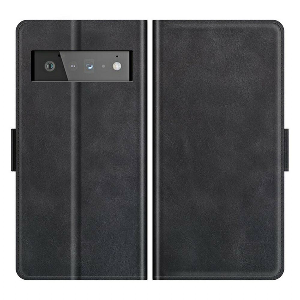 Folio-hoesje voor Google Pixel 6 Pro Flip Case Klassieke Dubbele Klep