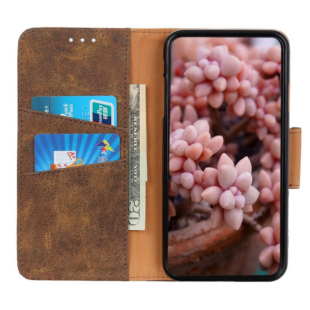 Folio-hoesje voor Google Pixel 6 Pro Flip Case Vintage Dubbelzijdige Magnetische Klep