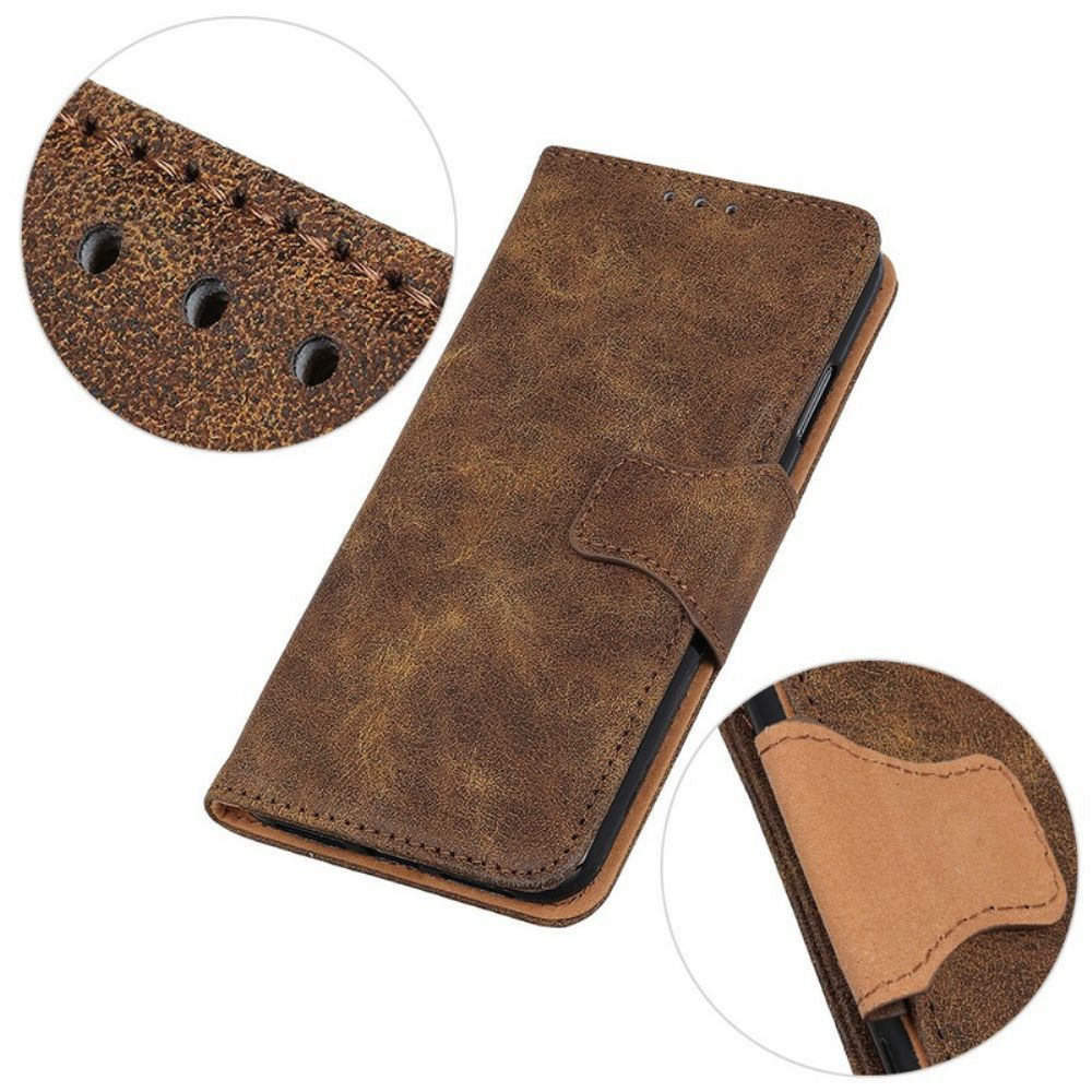 Folio-hoesje voor Google Pixel 6 Pro Flip Case Vintage Dubbelzijdige Magnetische Klep