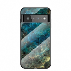 Hoesje voor Google Pixel 6 Pro Marmer Gehard Glas