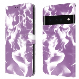 Leren Hoesje voor Google Pixel 6 Pro Abstract Patroon