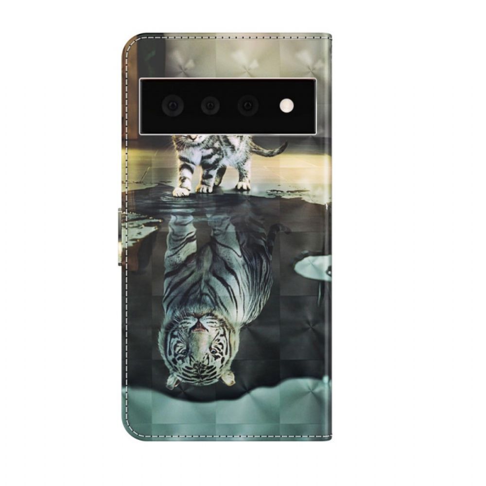 Leren Hoesje voor Google Pixel 6 Pro Ernest En Reflection