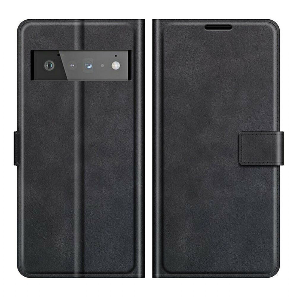 Leren Hoesje voor Google Pixel 6 Pro Extreem Slank Leereffect