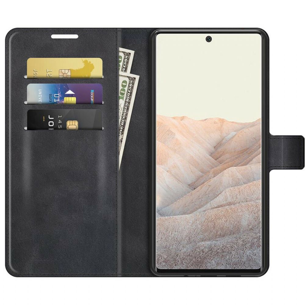 Leren Hoesje voor Google Pixel 6 Pro Extreem Slank Leereffect