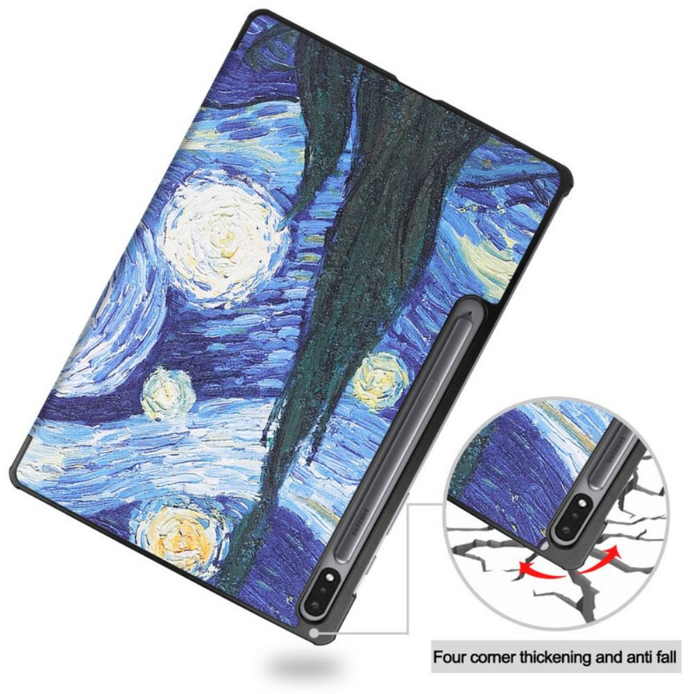 Bescherming Hoesje voor Samsung Galaxy Tab S7 Plus / Tab S8 Plus Verbeterde Van Gogh