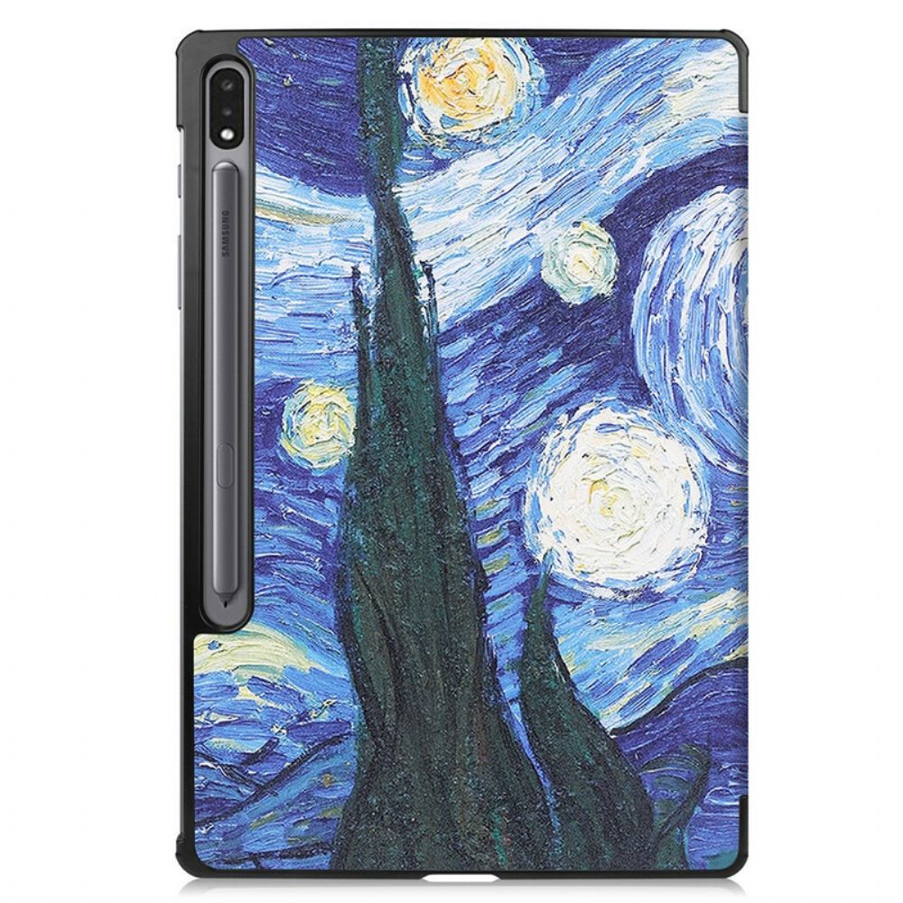 Bescherming Hoesje voor Samsung Galaxy Tab S7 Plus / Tab S8 Plus Verbeterde Van Gogh