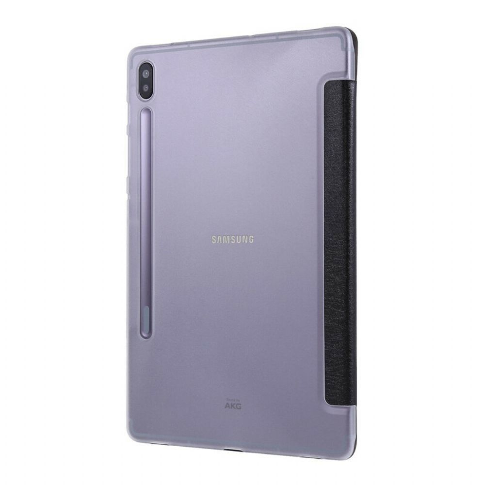 Bescherming Hoesje voor Samsung Galaxy Tab S7 Plus / Tab S8 Plus Zijde Textuur