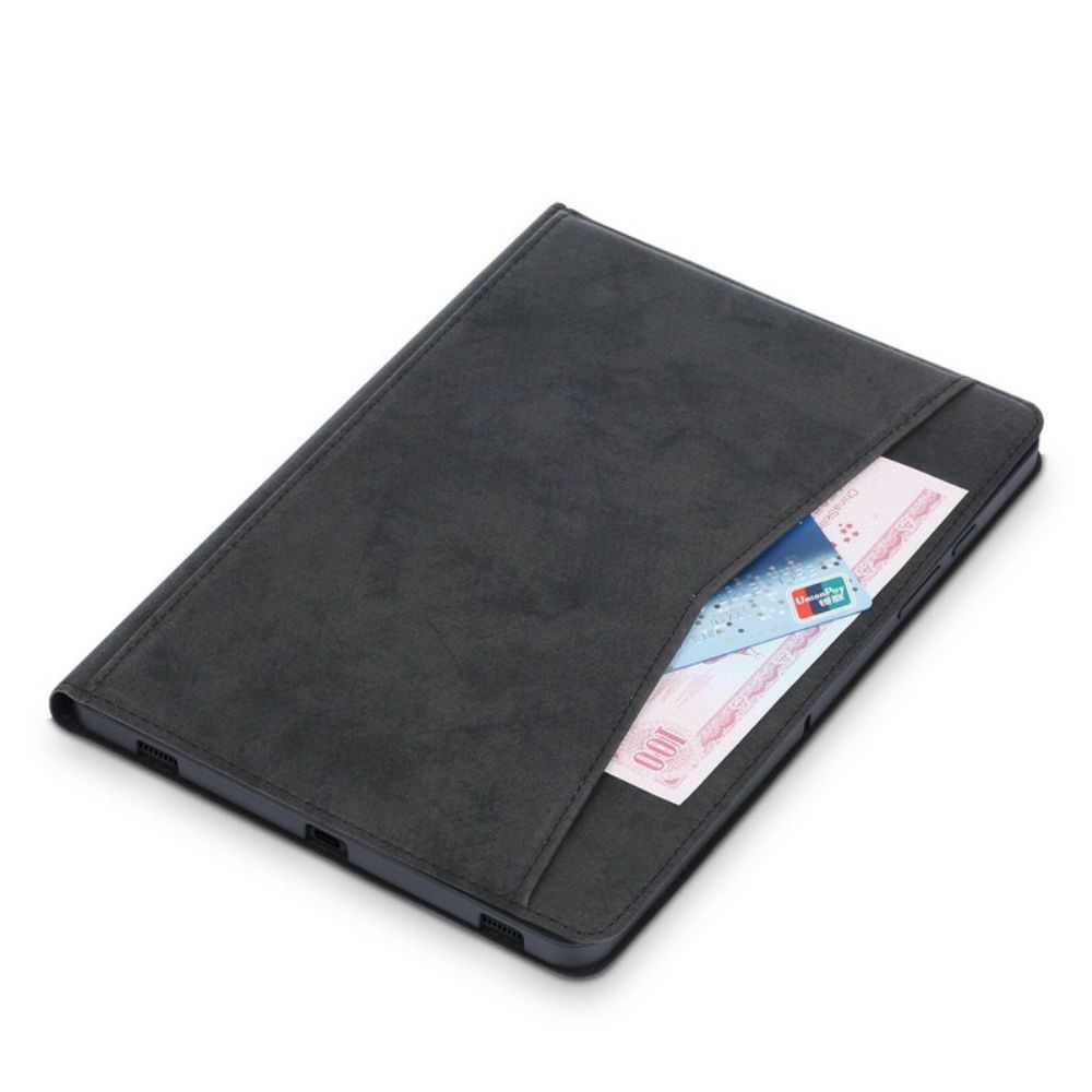 Case voor Samsung Galaxy Tab S7 Plus / Tab S8 Plus Zakelijk Leereffect