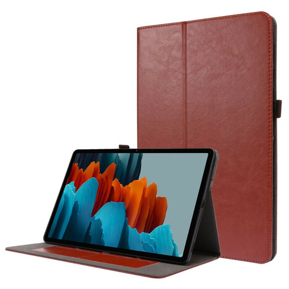 Cover voor Samsung Galaxy Tab S7 Plus / Tab S8 Plus 2 Kunstleer Luiken