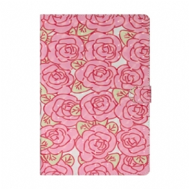 Folio-hoesje voor Samsung Galaxy Tab S7 Plus / Tab S8 Plus Bloemen