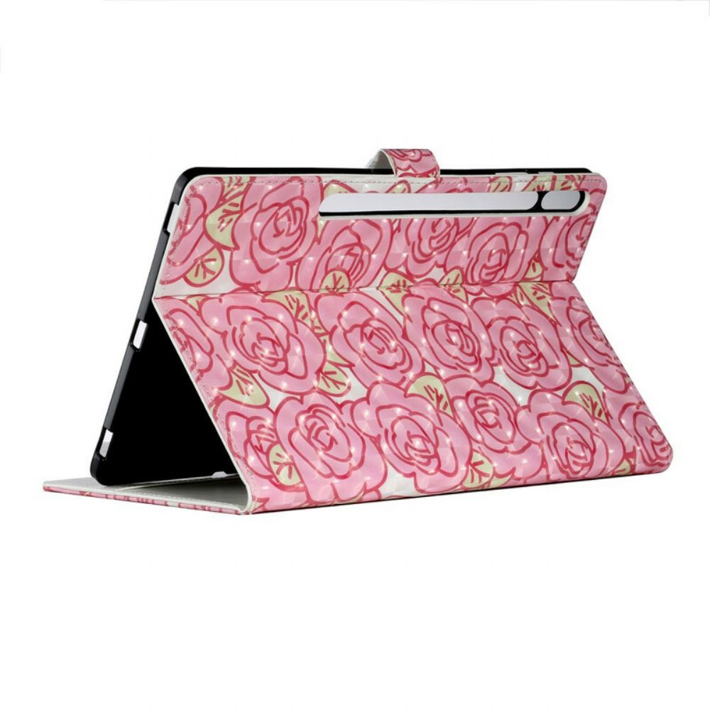 Folio-hoesje voor Samsung Galaxy Tab S7 Plus / Tab S8 Plus Bloemen