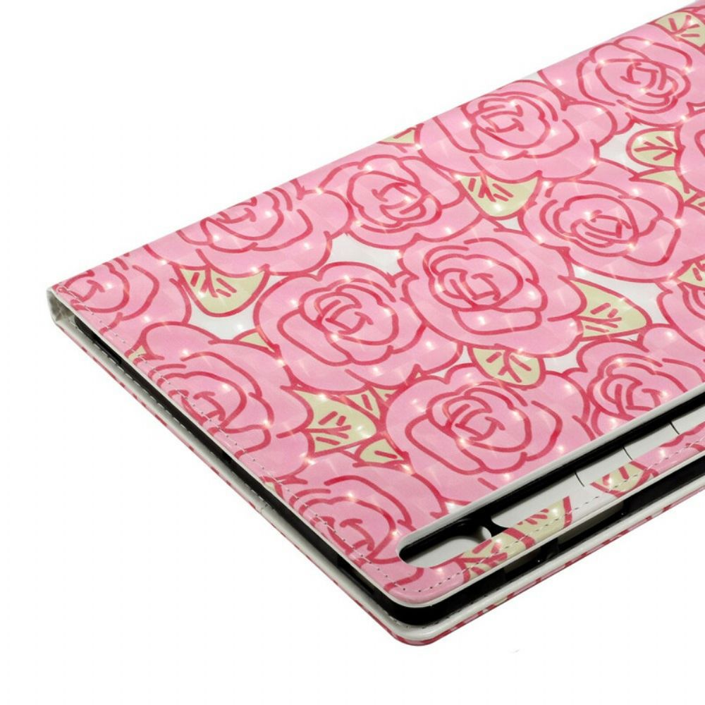 Folio-hoesje voor Samsung Galaxy Tab S7 Plus / Tab S8 Plus Bloemen