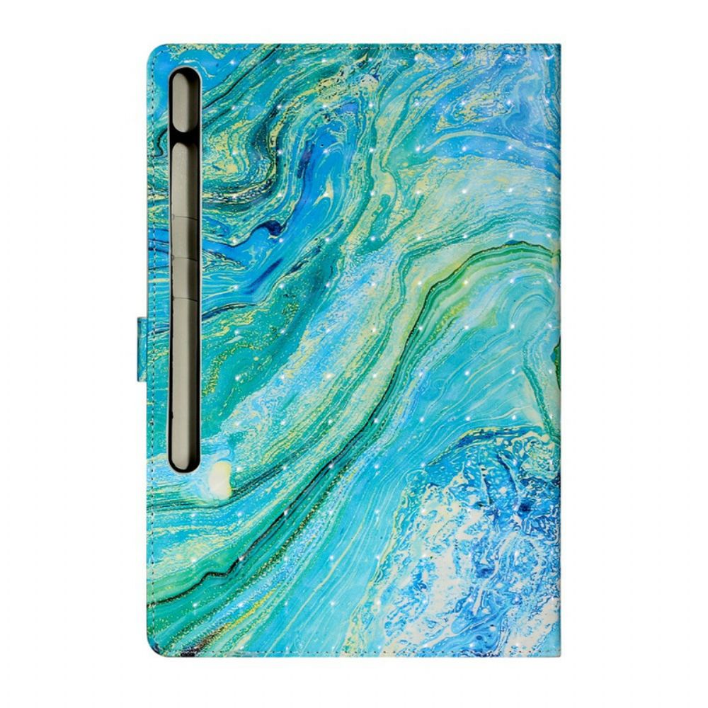 Folio-hoesje voor Samsung Galaxy Tab S7 Plus / Tab S8 Plus Groene Golf