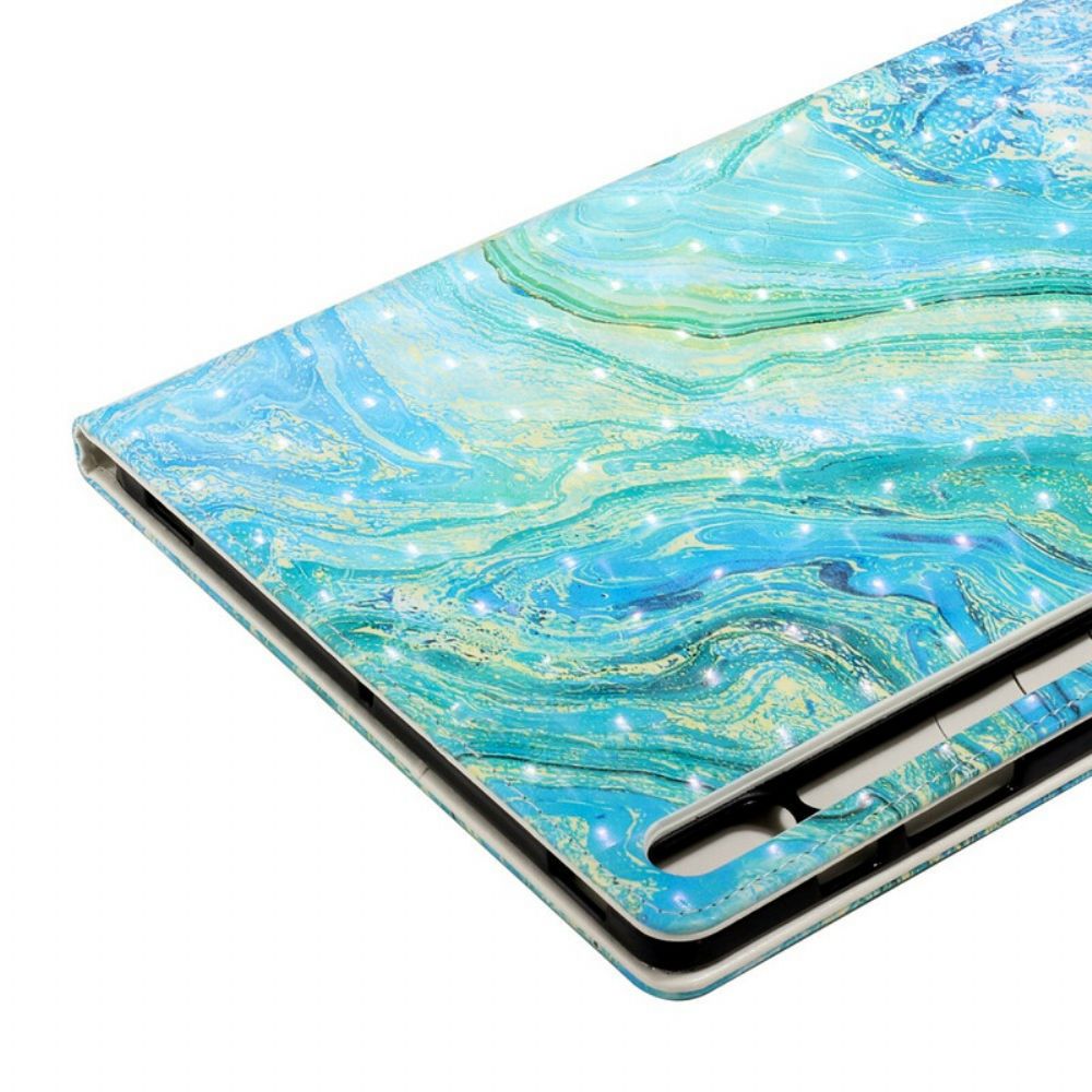 Folio-hoesje voor Samsung Galaxy Tab S7 Plus / Tab S8 Plus Groene Golf