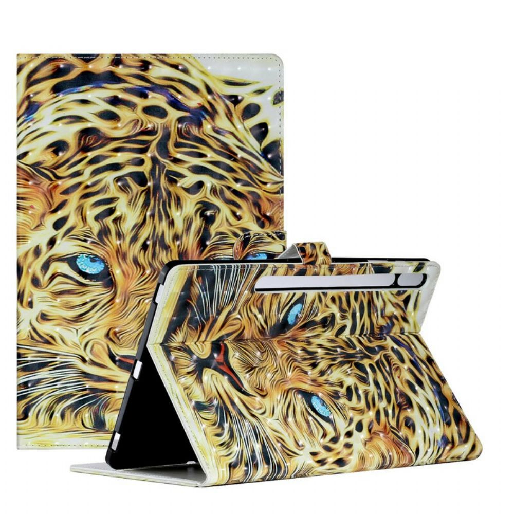 Folio-hoesje voor Samsung Galaxy Tab S7 Plus / Tab S8 Plus Tijger Kunst