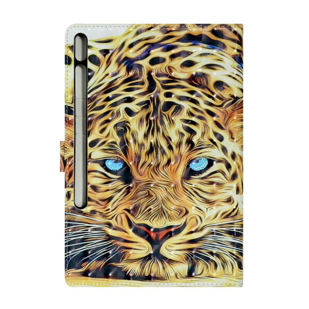 Folio-hoesje voor Samsung Galaxy Tab S7 Plus / Tab S8 Plus Tijger Kunst