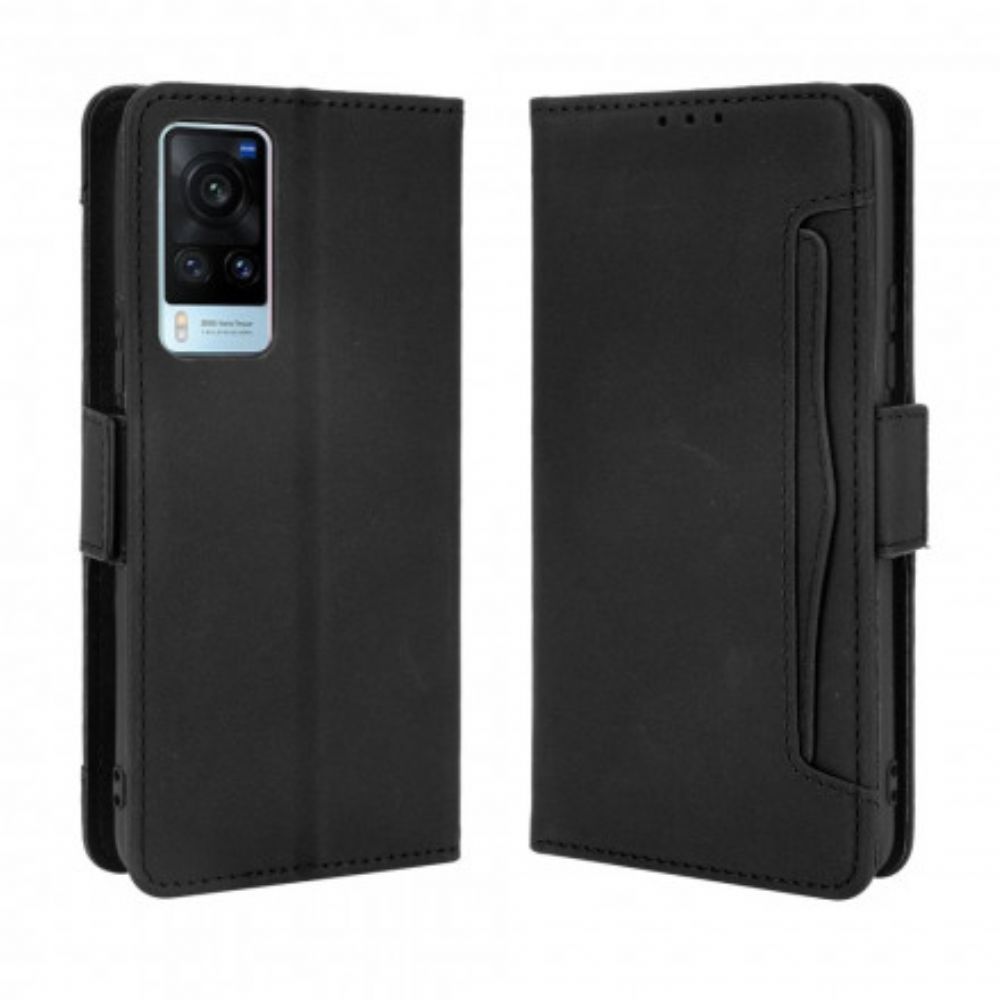 Flip Case voor Vivo X60 Eerste Klas Multi-kaart