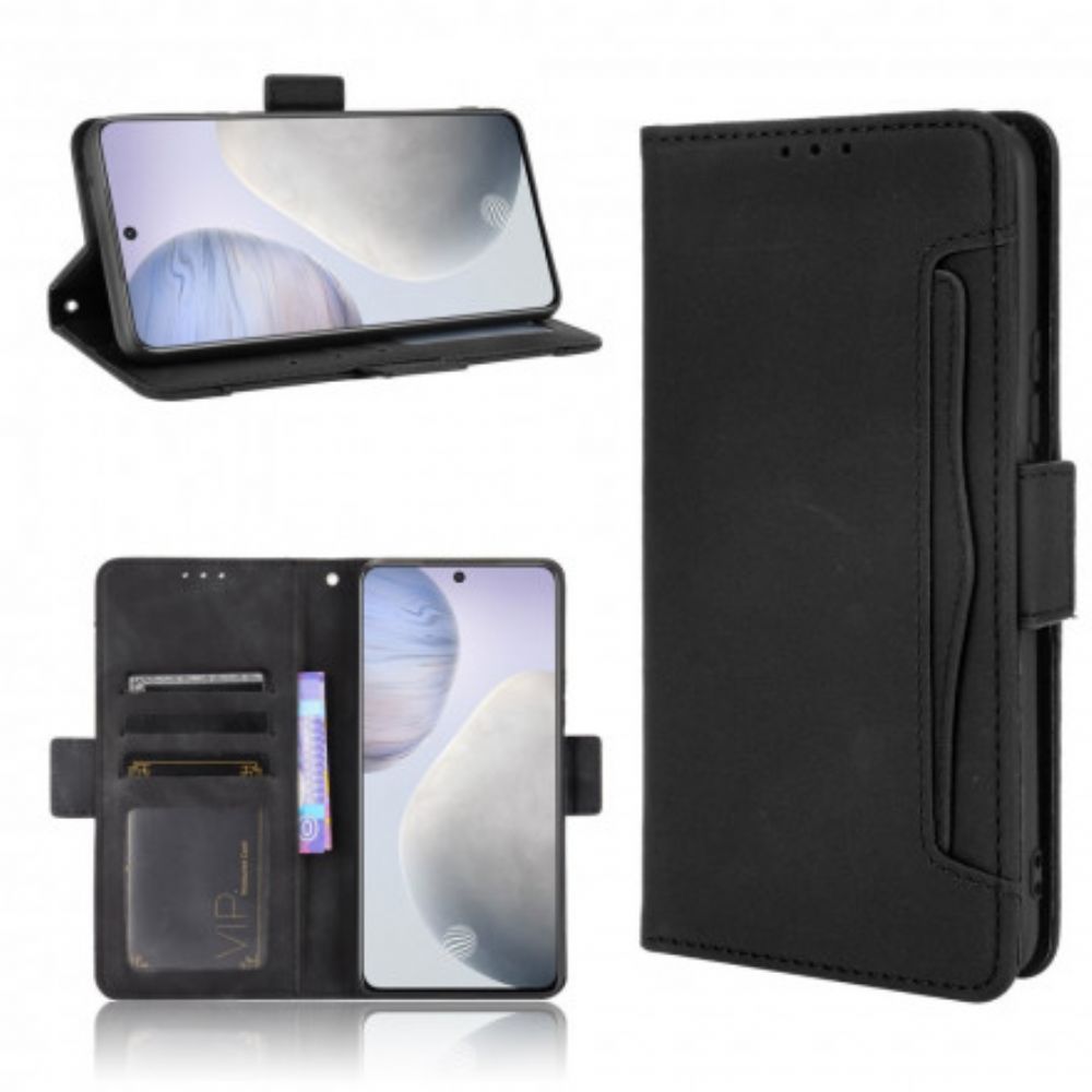 Flip Case voor Vivo X60 Eerste Klas Multi-kaart