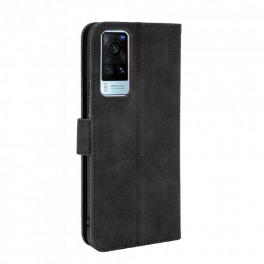 Flip Case voor Vivo X60 Vintage Lederen Stijl