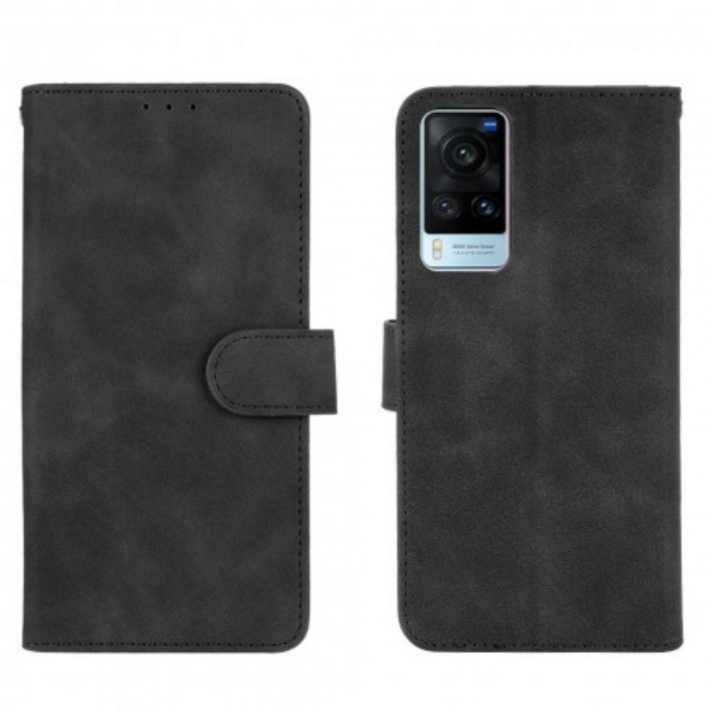 Flip Case voor Vivo X60 Vintage Lederen Stijl