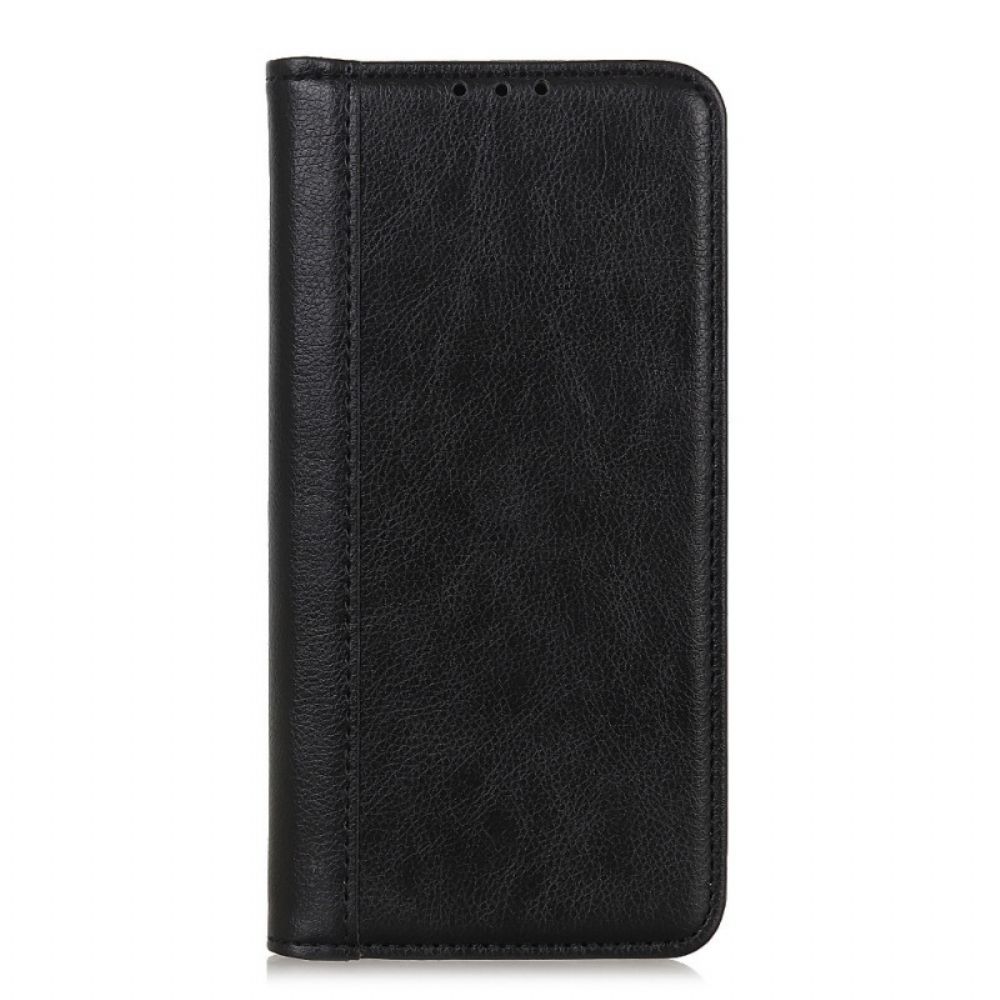 Bescherming Hoesje voor Alcatel 1S / 3L (2021) Folio-hoesje Elegance Split Litchi Leer