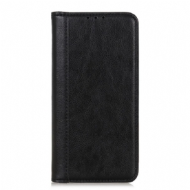 Bescherming Hoesje voor Alcatel 1S / 3L (2021) Folio-hoesje Elegance Split Litchi Leer