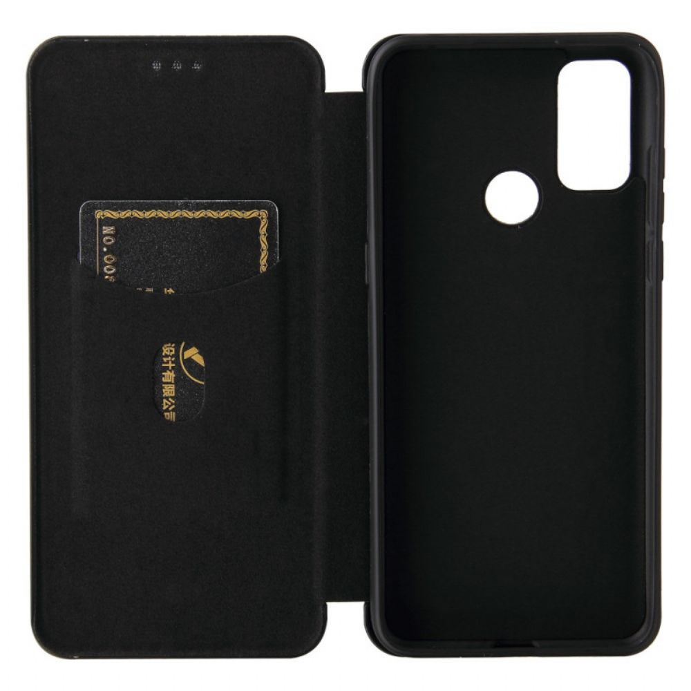 Bescherming Hoesje voor Alcatel 1S / 3L (2021) Folio-hoesje Koolstofvezel