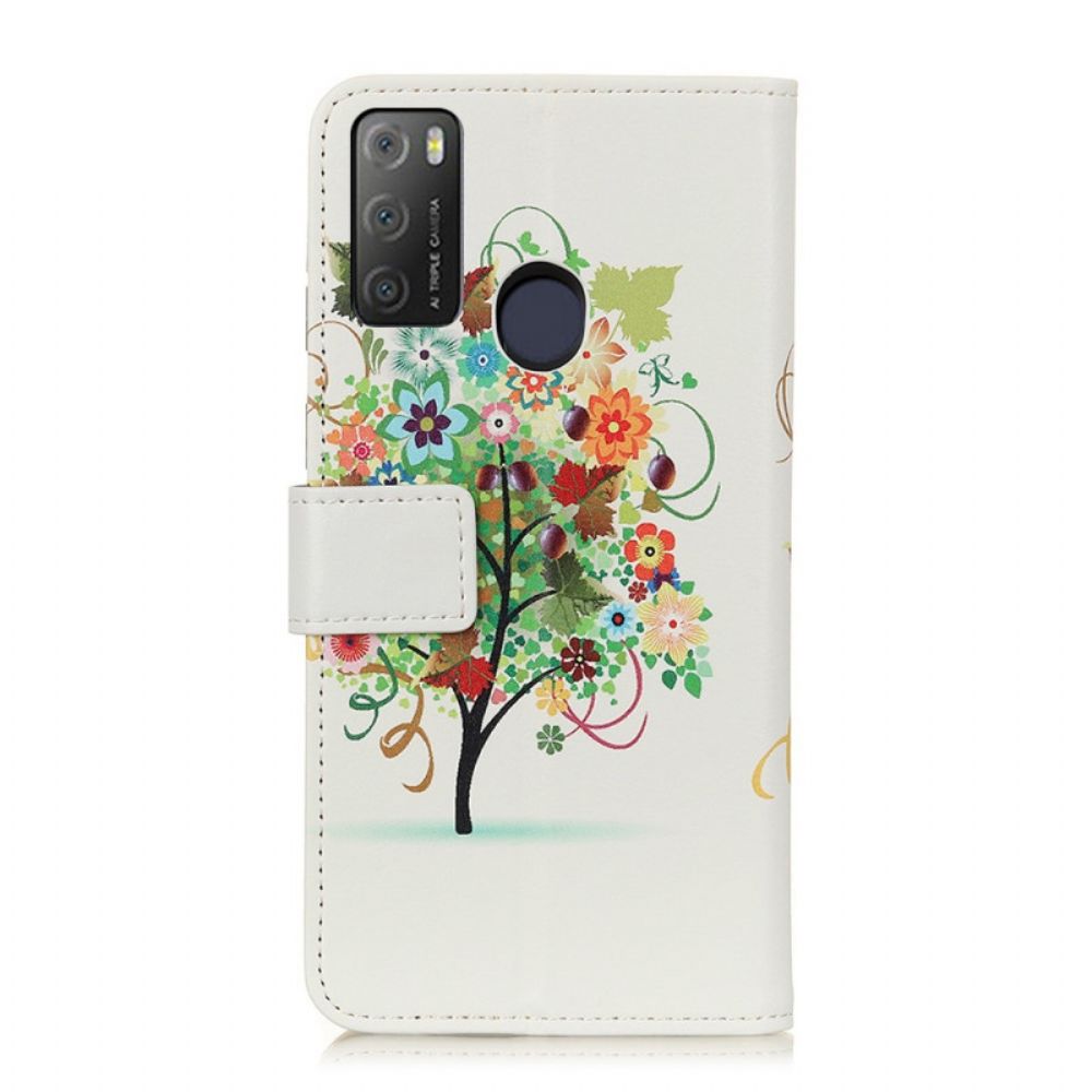 Folio-hoesje voor Alcatel 1S / 3L (2021) Bloeiende Boom