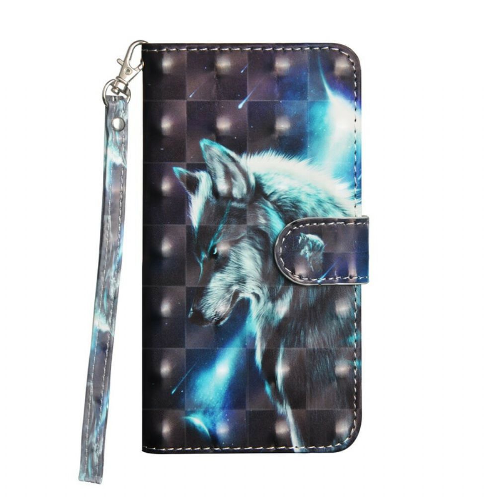 Flip Case voor Oppo Find X2 Neo Majestueuze Wolf