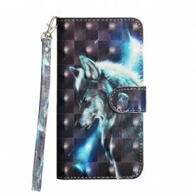 Flip Case voor Oppo Find X2 Neo Majestueuze Wolf