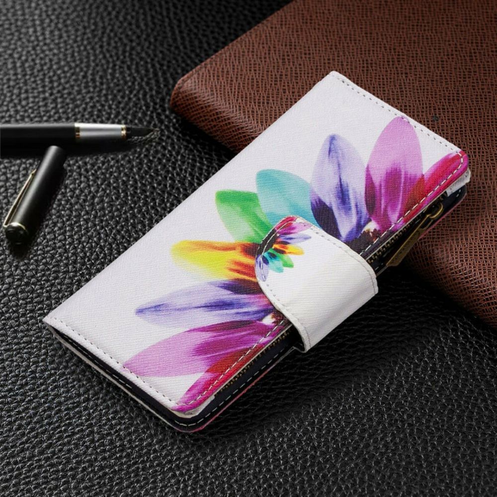 Folio-hoesje voor Oppo Find X2 Neo Bloemzak Met Rits