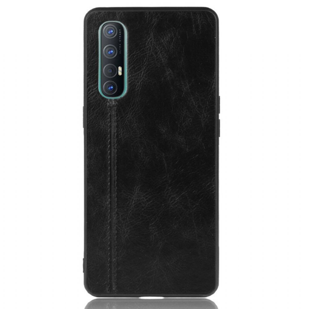 Hoesje voor Oppo Find X2 Neo Stijl Lederen Stiksels