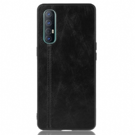 Hoesje voor Oppo Find X2 Neo Stijl Lederen Stiksels