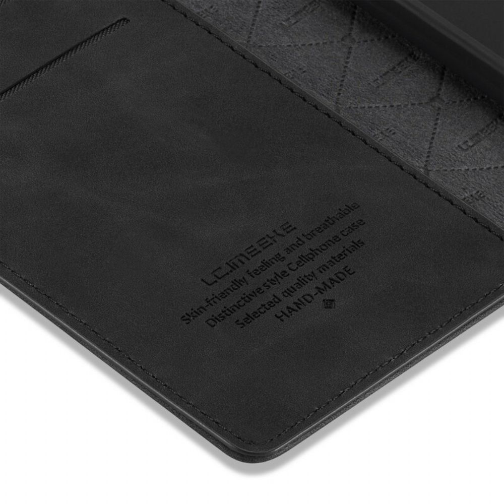 Bescherming Hoesje voor Samsung Galaxy Note 20 Ultra Folio-hoesje Lc.imeeke Leereffect