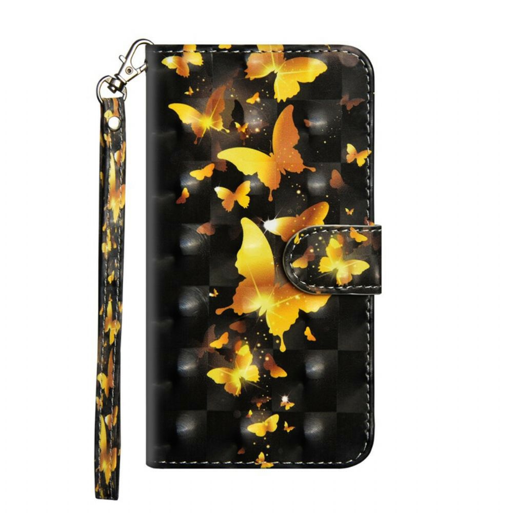 Folio-hoesje voor Samsung Galaxy Note 20 Ultra Gele Vlinders