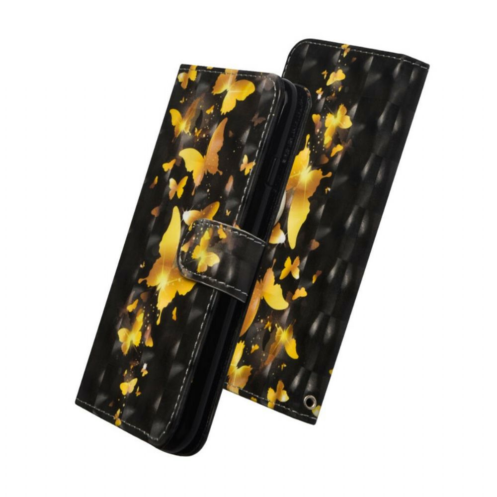 Folio-hoesje voor Samsung Galaxy Note 20 Ultra Gele Vlinders